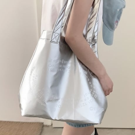 [数量限定] silver print tote