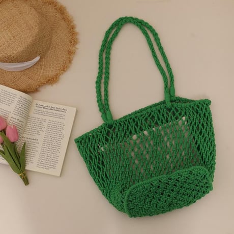 color crochet tote / 4 colors