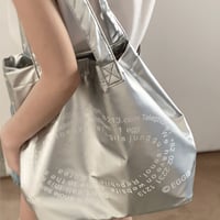 [数量限定] silver print tote