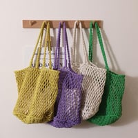 color crochet tote / 4 colors