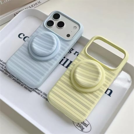 【Magsafe対応】iphone ケース シリコン iphone ケース ボーダー柄 マカロンカラー スマホケース グリップ付き R450