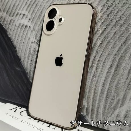 iphone17/16 ケース メッキ スマホケース シンプル iphone16pro/15pro R282