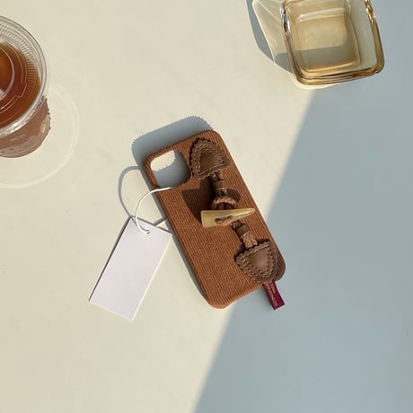 ハンドメイド iphone16 ケース 韓国 風 コーデュロイ iphone ケース 布生地 R272