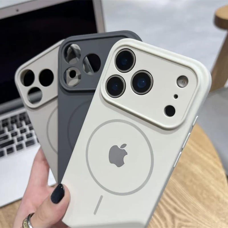 高級液体シリコン iphone17/17pro ケース お揃い magsafe iphone