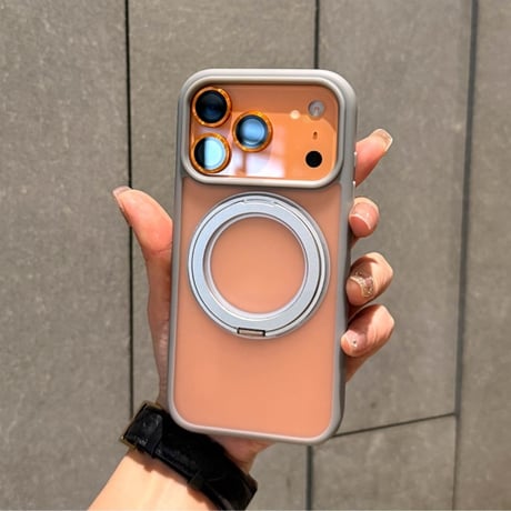 360°スタンド付き iphone18pro/17 ケース マット iphone 18promax/17pro ケース R379
