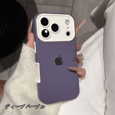 iphone17/17pro ケース バイカラー iphone ケース シリコン 衝撃に強い R435
