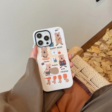 かわいい iphone15 ケース クオッカ 柄 キャラクター 韓国 大人気 R031