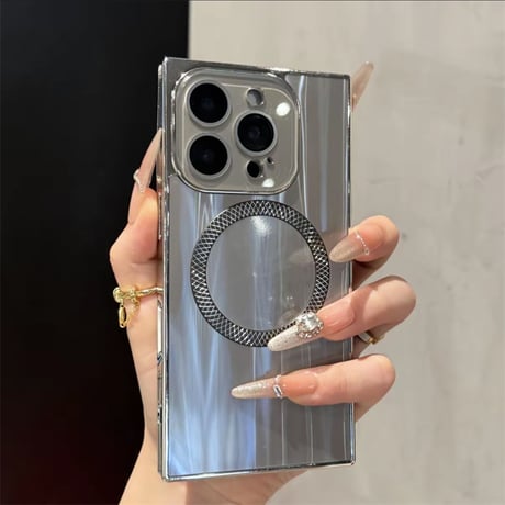 カメラカバー一体型 iphone16/15 ケース 四角い iphone16pro/16promax ケース オーロラ R350