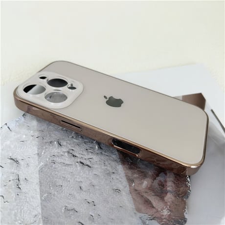 iphone17/16 ケース メッキ スマホケース シンプル iphone16pro/15pro R282