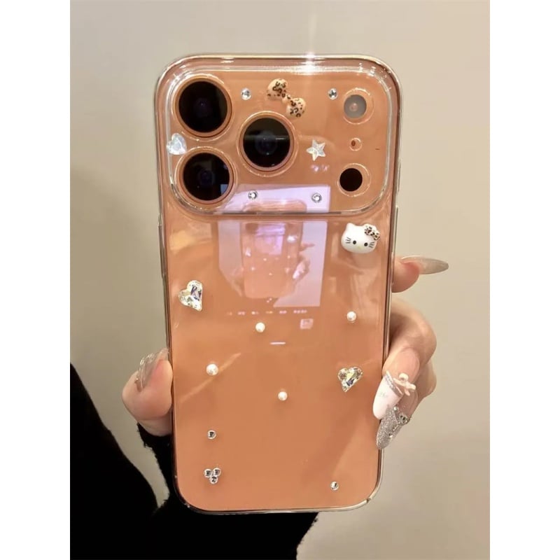 iphone17/17pro ケース 透明 可愛い スマホ クリア ケース デコ iphone