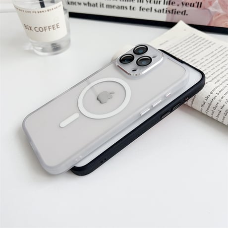 iphone16/16plus ケース マグセーフ iphone16pro/15pro ケース 透明 かわいい カメラ保護 R281