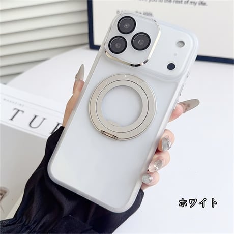 360°スタンド付き iphone17/air ケース 滑り止め iphone17pro/16pro ケース カメラ保護フィルム 一体型 R437