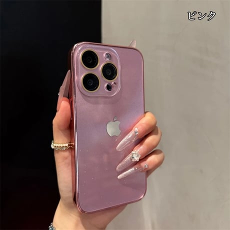 iphone16/16pro ケース グリッター キラキラ スマホケース カメラカバー付き R340