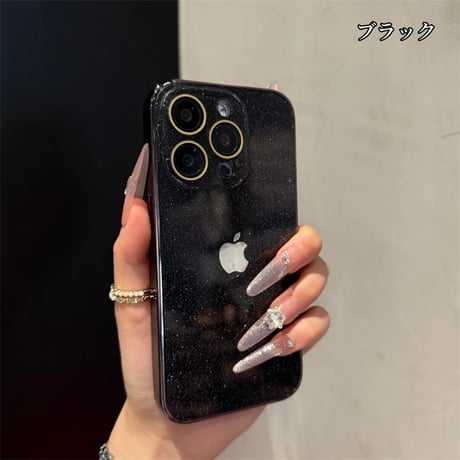 iphone16/16pro ケース グリッター キラキラ スマホケース カメラカバー付き R340