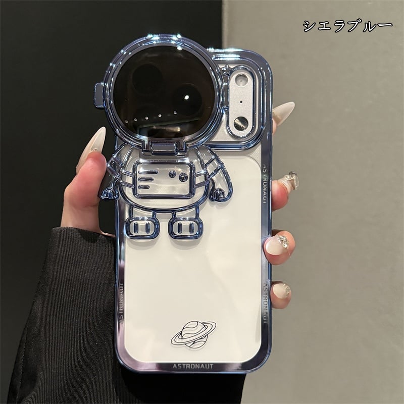 宇宙飛行士 iphone17 ケース かわいい クリア iphone17pro/16pro ケ