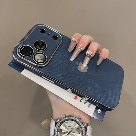 デニム 生地 iphone17/17pro ケース iphone16/15/14 ケース カメラ 保護 男女兼用 R380
