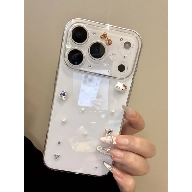 iphone17/17pro ケース 透明 可愛い スマホ クリア ケース デコ iphone