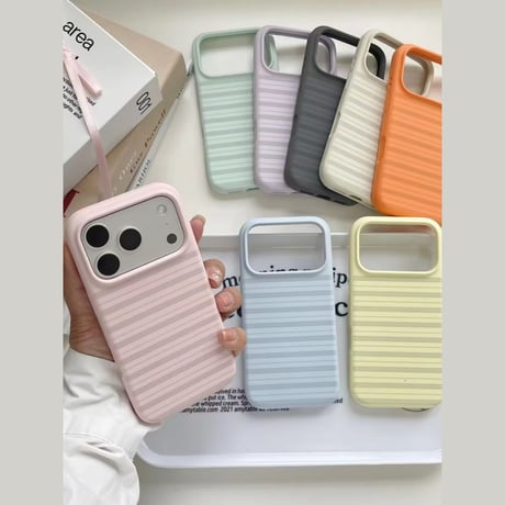 【Magsafe対応】iphone ケース シリコン iphone ケース ボーダー柄 マカロンカラー スマホケース グリップ付き R450