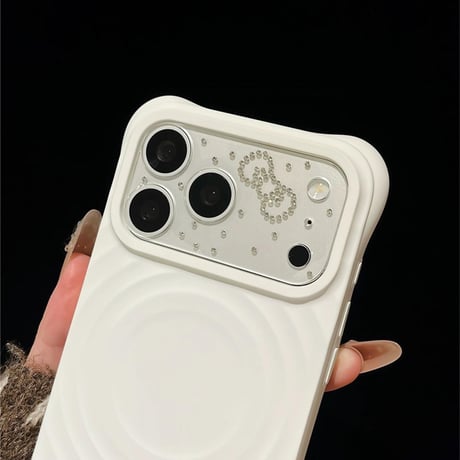 iphone17pro/17promax カメラ保護フィルム キラキラ カメラレンズカバー ストーン デコ かわいい R467