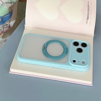 EASONCASE 360°スタンド付く iphone17/17pro ケース 半 透明 スマホケース iphone17promax/16promax ケース 夏 っ ぽい R479