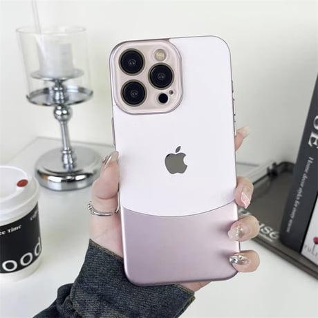 カメラ保護カバー付き iphone17/17pro ケース 個性 的 おしゃれ iphoneケース バイカラー R443