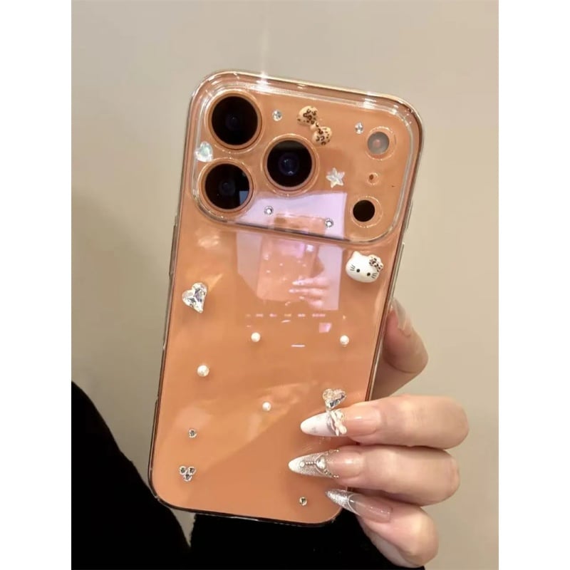 iphone17/17pro ケース 透明 可愛い スマホ クリア ケース デコ iphone