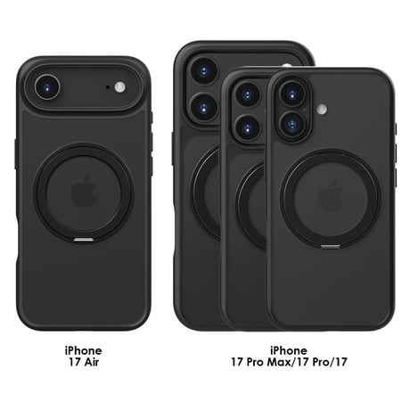 360°スタンド付き iphone18pro/17 ケース マット iphone 18promax/17pro ケース R379