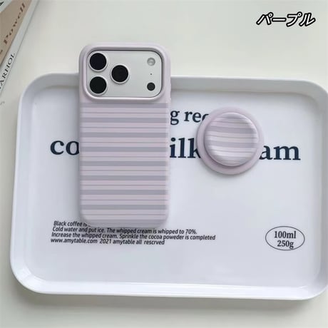 【Magsafe対応】iphone ケース シリコン iphone ケース ボーダー柄 マカロンカラー スマホケース グリップ付き R450