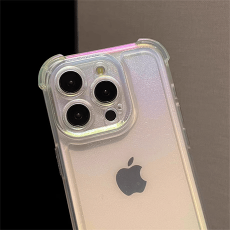iphoneケース クリア おしゃれ スマホケース 透明 オーロラ 耐衝撃 R142