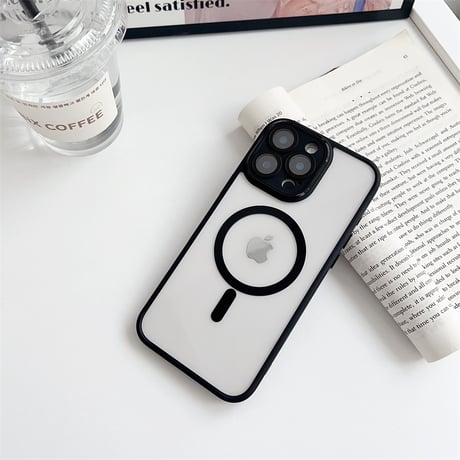 iphone16/16plus ケース マグセーフ iphone16pro/15pro ケース 透明 かわいい カメラ保護 R281