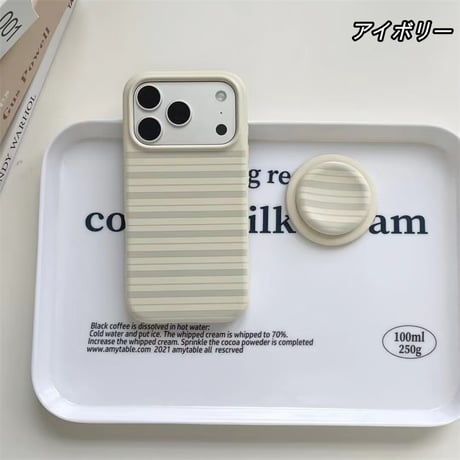 【Magsafe対応】iphone ケース シリコン iphone ケース ボーダー柄 マカロンカラー スマホケース グリップ付き R450