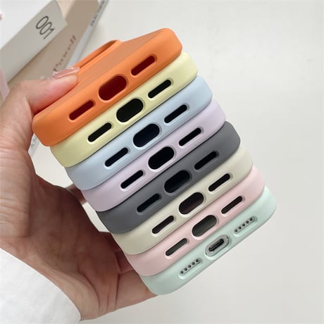【Magsafe対応】iphone ケース シリコン iphone ケース ボーダー柄 マカロンカラー スマホケース グリップ付き R450