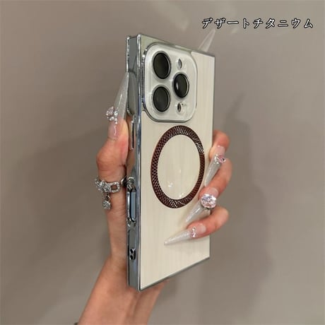 カメラカバー一体型 iphone16/15 ケース 四角い iphone16pro/16promax ケース オーロラ R350