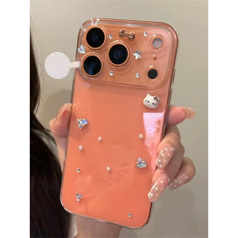 iphone17/17pro ケース 透明 可愛い スマホ クリア ケース デコ iphone