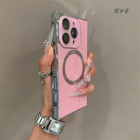 カメラカバー一体型 iphone16/15 ケース 四角い iphone16pro/16promax ケース オーロラ R350