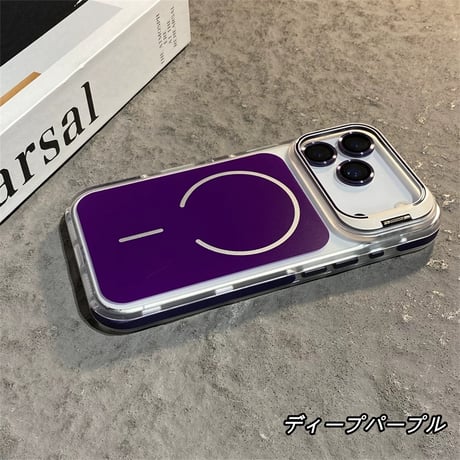 iphone ケース 隠れスタンド付き magsafe 対応 ケース iphoneケース 滑り止め R459