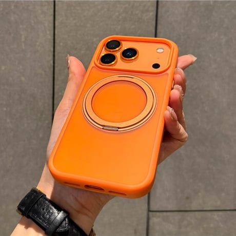 360°スタンド付き iphone18pro/17 ケース マット iphone 18promax/17pro ケース R379