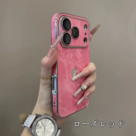 デニム 生地 iphone17/17pro ケース iphone16/15/14 ケース カメラ 保護 男女兼用 R380
