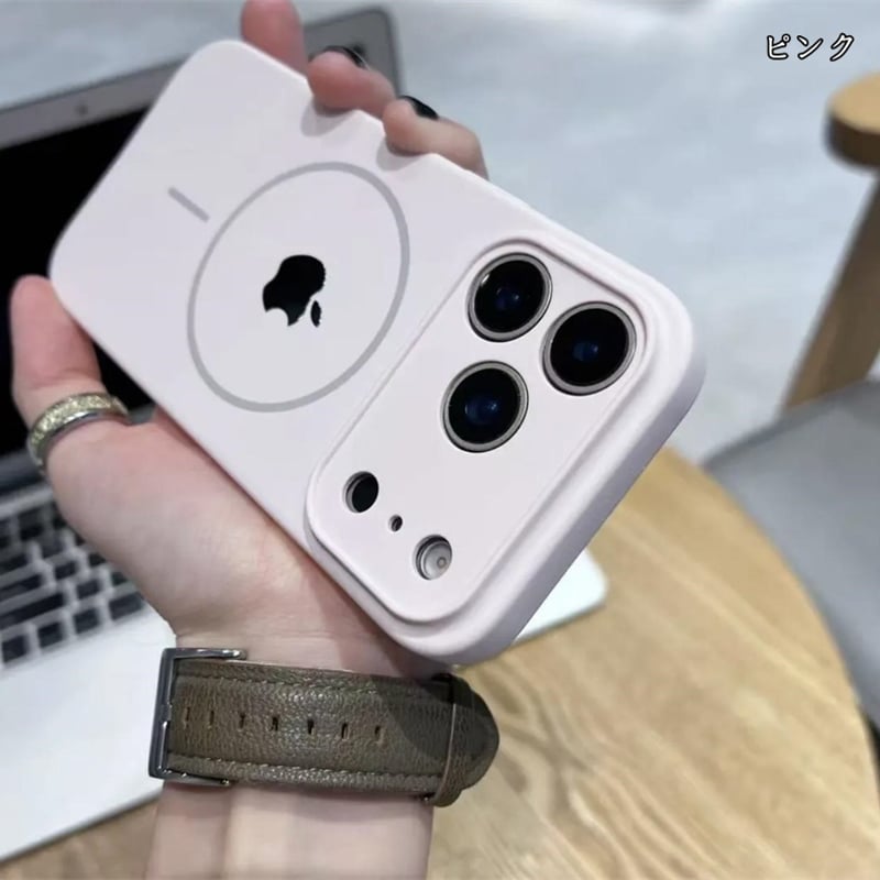 高級液体シリコン iphone17/17pro ケース お揃い magsafe iphone