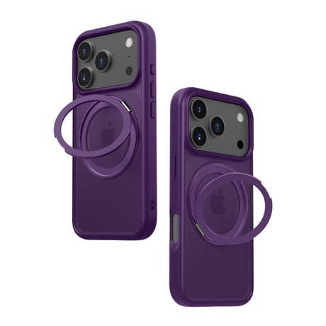 360°スタンド付き iphone18pro/17 ケース マット iphone 18promax/17pro ケース R379
