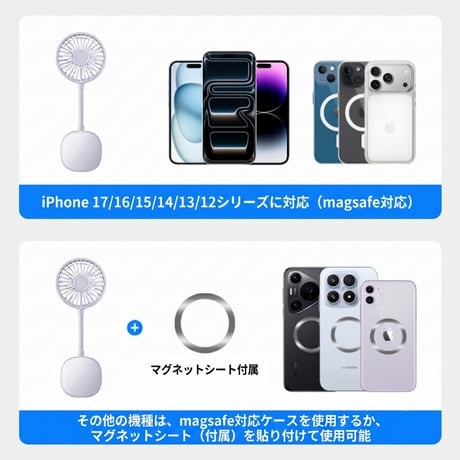 マグネット ハンディ ファン スタンド 付き ハンディ ファン ポータブル ミニ ファン R485
