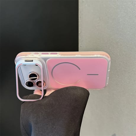 iphone ケース 隠れスタンド付き magsafe 対応 ケース iphoneケース 滑り止め R459