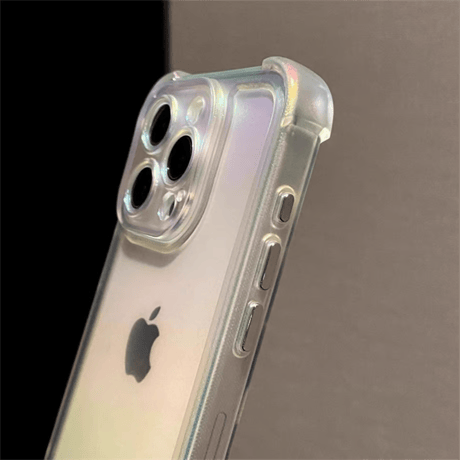 iphoneケース クリア おしゃれ スマホケース 透明 オーロラ 耐衝撃 R142