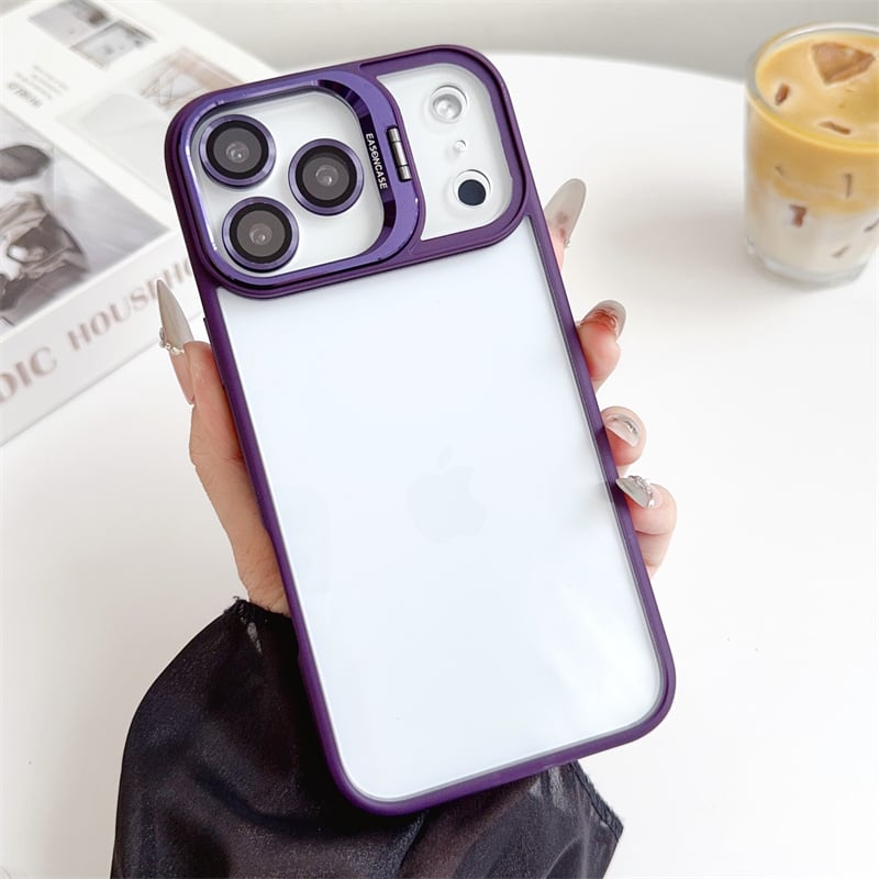 iphone17/16 クリア ケース iphoneケース 隠れ スタンド スマホケース