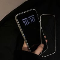 iphone17/17pro ガラス保護フィルム キラキラ スマホ のぞき 見 防止 フィルム クリア保護フィルム 2枚セット R470