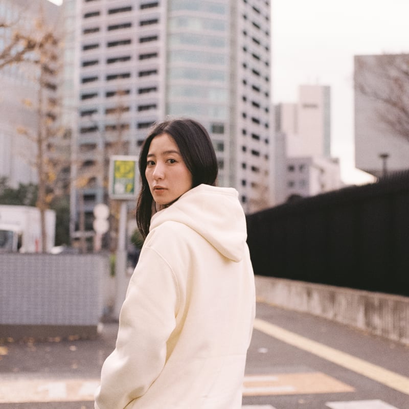 Rena フード付きパーカー　クリームイエロー38 試着のみ NORTH NO NAME（ノースノーネーム） リバーシブル プルオーバー