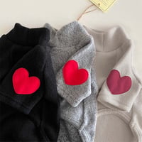 犬服 ハートワッペン プルオーバー