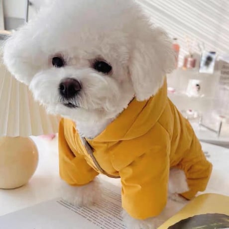 犬服 ロンパース ダウン
