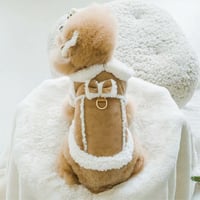 犬服 ベスト リボン付きベスト
