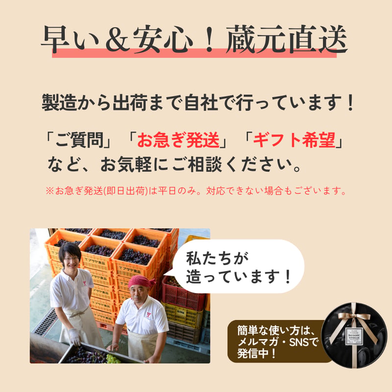 バルサミコ酢 -Vintage2019 - (100ml) | Asaya Vinegar